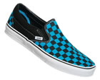 Classic Slip-On Black/Blue Canvas Trainers