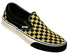 Classic Slip-On Black/Gold Chequerboard