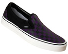 Vans Classic Slip-On Black/Purple Checkerboard