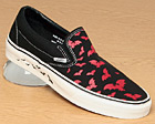 Classic Slip-On Black/Red `Bats`