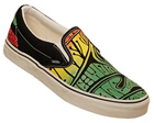 Classic Slip-On Black/Red/Green Psyc Poster