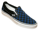 Classic Slip-On Black/Royal Blue Check