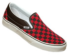 Vans Classic Slip-On Brown/Red Checkerboard