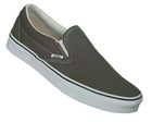 Classic Slip-On Grey Canvas Trainers