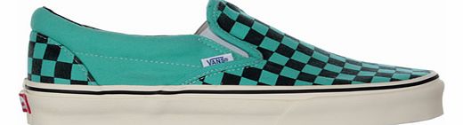 Vans Classic Slip-On Pool Blue Checkerboard