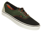 Vans Era Black/Green Canvas Trainers