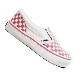 vans Girls Classic Slip-On Shoes-Aurora Pink/White