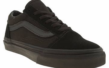 Vans kids vans black old skool unisex junior