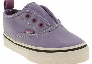 Vans kids vans lilac authentic v girls toddler
