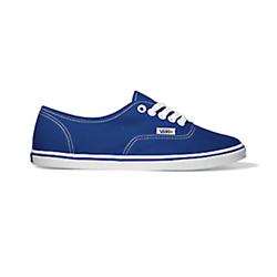 vans Ladies Authentic Lo Pro Shoes - Blue/White