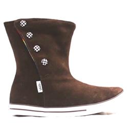 vans Ladies Avery Mid Boots - Brown Suede