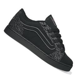 vans Ladies Darla Skate Shoes - (Vicki) Black/Pink