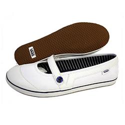 vans Ladies Loni Shoes - White/Med Blue