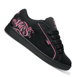 Ladies Weston Skate Shoes - Black/Pink