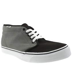 Male Chukka Boot Fabric Upper Fashion Large Sizes in Black and Grey