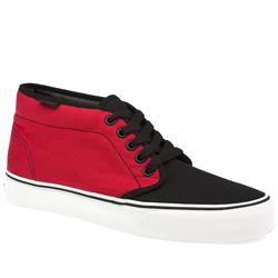 Vans Male Chukka Boot Fabric Upper Skate in Black and Red