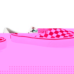 Male Classic Slip 4 Check Fabric Upper Fashion Large Sizes in White and Red