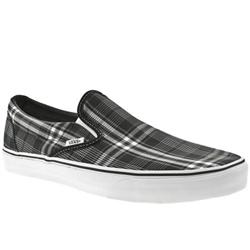 Vans Male Classic Slip-On Fabric Upper Fashion Large Sizes in Black and White