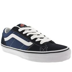 Male La Cripta Dos Ii Suede Upper Fashion Large Sizes in Navy and White