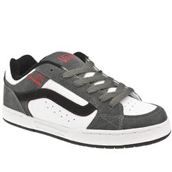 Male M Skink Leather Upper Fashion Large Sizes in White and Grey