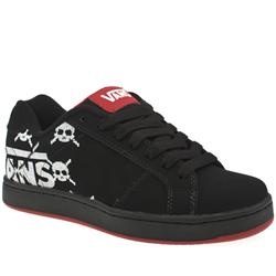 Vans Male M Widow Nubuck Upper Fashion Trainers in Black and Red