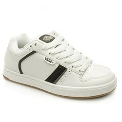 Vans Male Metcalf Leather Upper Fashion Large Sizes in White and Black