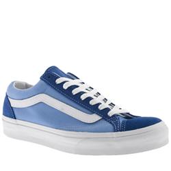 Vans Male Old Skool 77 Fabric Upper Fashion Large Sizes in Pale Blue