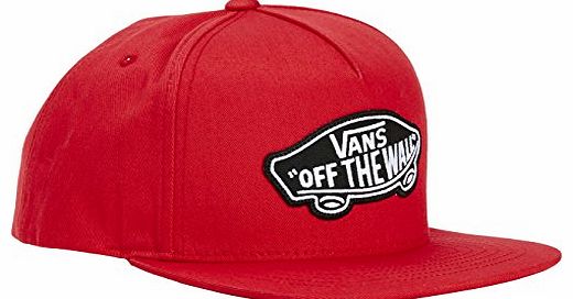 Mens Classic Patch Snapback Baseball Cap, Red (Red/Black), One Size
