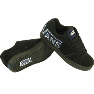 Mens Vans Widow (Checker Vans) Black Blue