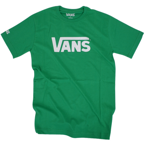 Mens Vans Classic Ss Tee Kelly Green White