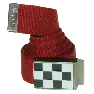 Vans Mens Vans Mirsy Web Belt. Red