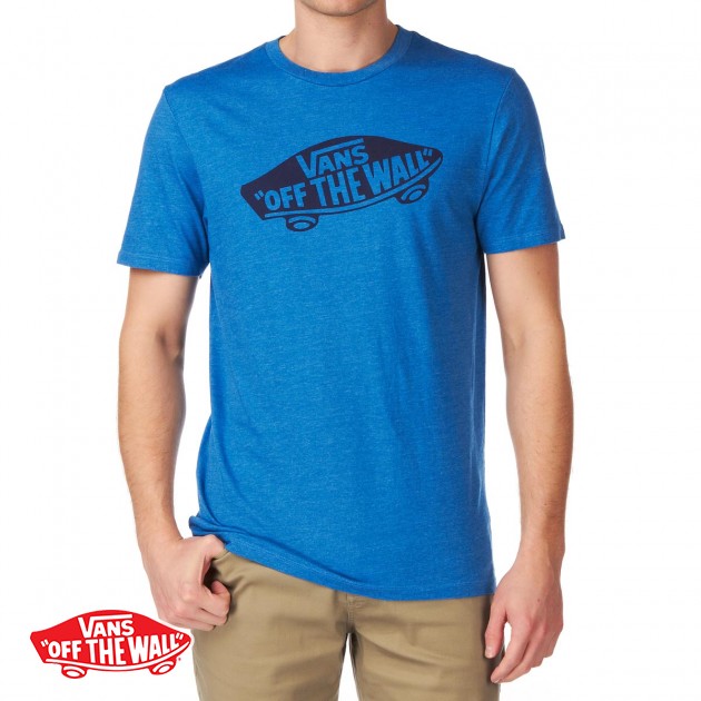 Vans Mens Vans Off The Wall T-Shirt - Blue Heather