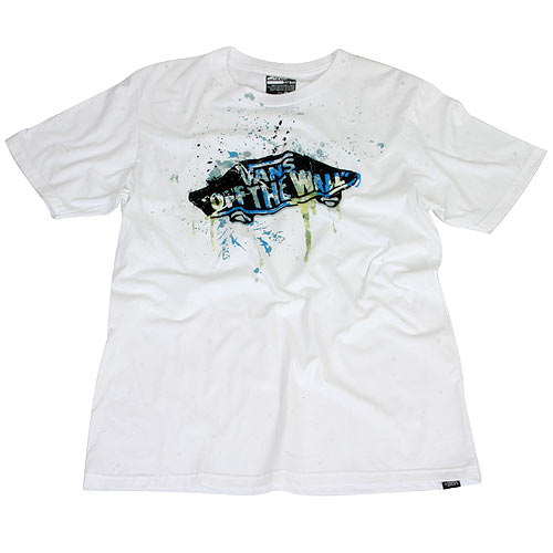 Mens Vans Paint Plus Tee White
