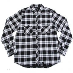 Mens Vans Pilfer Quilted Flannel Shirt White