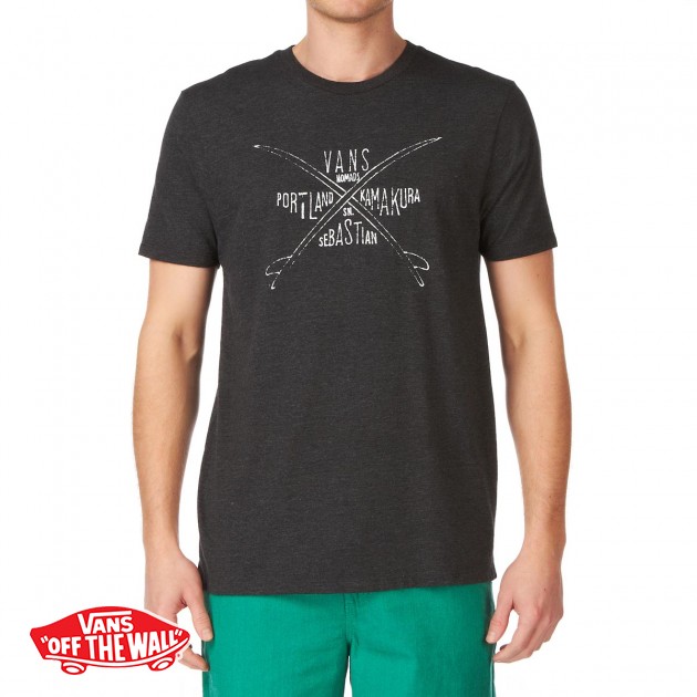 Vans Mens Vans Wander Surf Club T-Shirt - Black