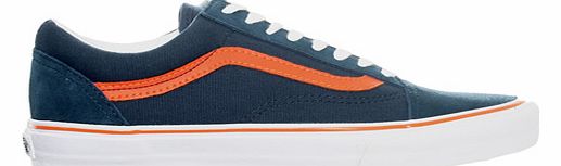 Vans Old Skool Blue/Orange Canvas Trainers