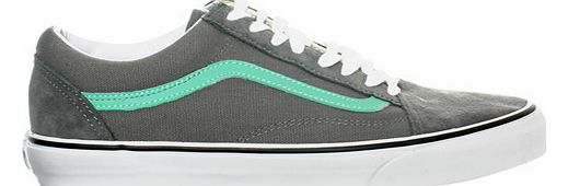 Vans Old Skool Grey/Green Canvas Trainers