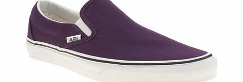 Vans Purple Classic Slip On Trainers