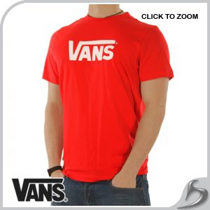 T-Shirts - Vans Classic T-Shirt - Red / White