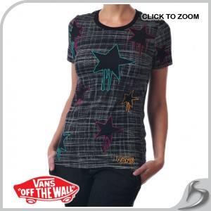 T-Shirts - Vans Drip N Stars T-Shirt - Black