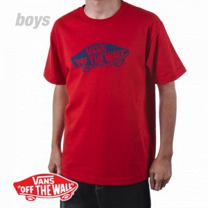 Vans T-Shirts - Vans OTW Boys T-Shirt - Red Navy