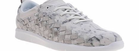White Tesella Marble Trainers