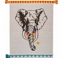 Varanassi Circus Elephant Rug `One size