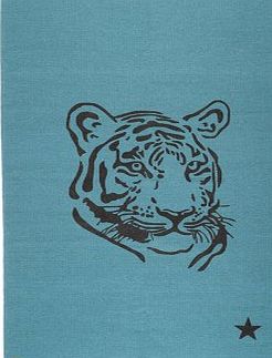 Varanassi Gypsy Cotton Rug - Tiger Blue 100x150