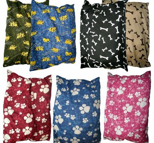 PET DOG BED CUSHION LARGE SIZE AVAILABLE COLOR GREEN, MAROON, BROWN, PINK & BLUE