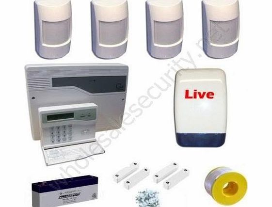 Various Wired Intruder / Burglar Alarm System c/w LCD Keypad Professional Kit