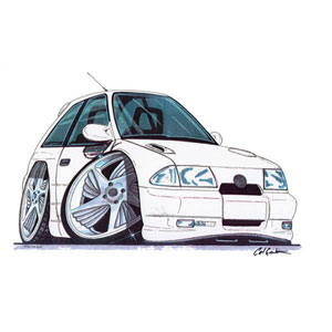 vauxhall Astra GSI Mk 3 - White Kids T-shirt