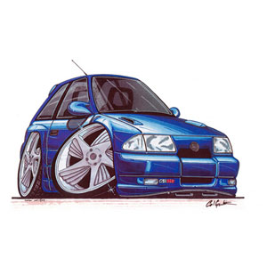 vauxhall Astra GSI Mk3 - Blue T-shirt