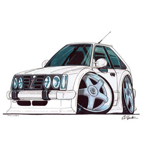 vauxhall Astra Mk 1 -White T-shirt