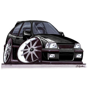 vauxhall Astra Mk 2 - Black T-shirt